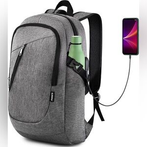 MASIRS Anti Theft Laptop Backpack USB Charging Port Travel School Bag NEW